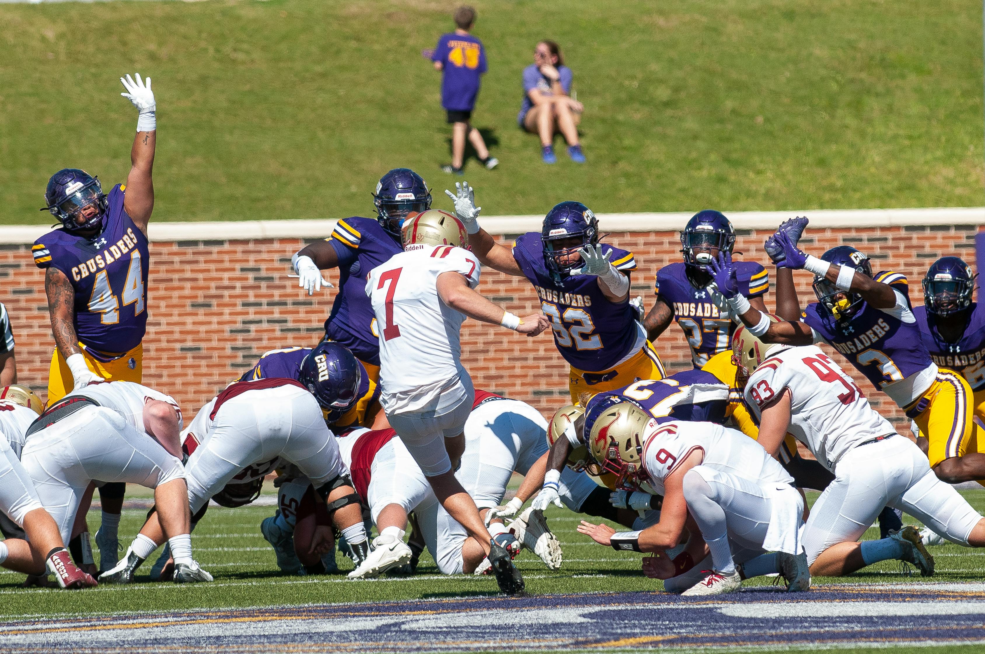 Dragons touchdown celebration